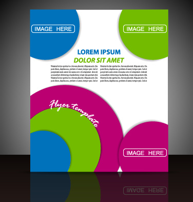 Modern Business flyer y cubierta folleto vector