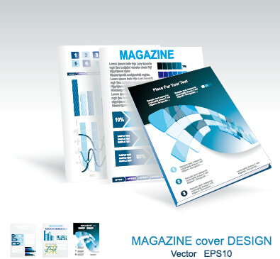 modern cover majalah abstrak vektor