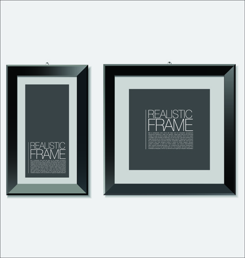 moderne Foto Frame glänzend Vektor-set