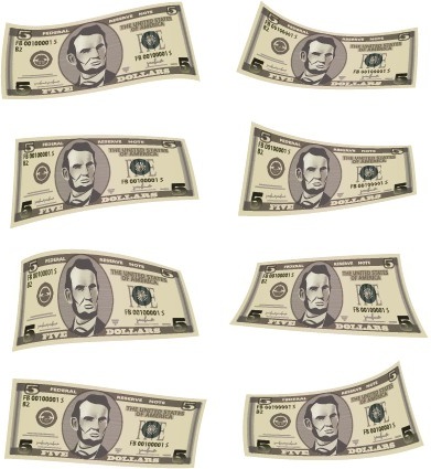 货币设计元素创意矢量图形