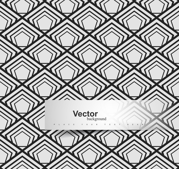 Мозаика красивые геометрические серый фон повторение текстуры дизайн вектор