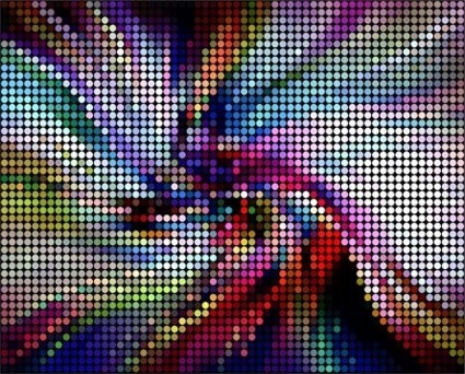 mosaicos con vector de fondo de arte de neón