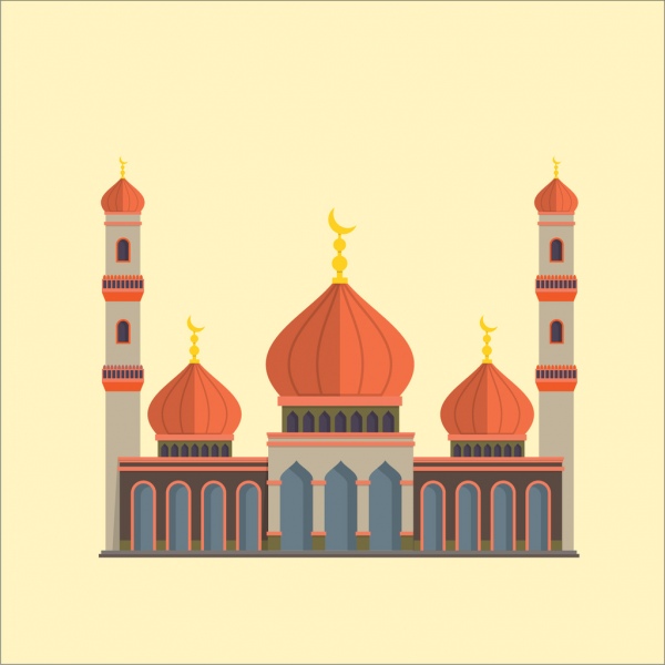 Мечеть набор пейзаж