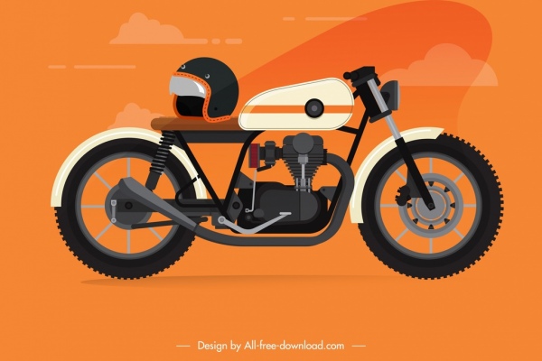 Motorrad Ikone klassisch stilvolles Dekor