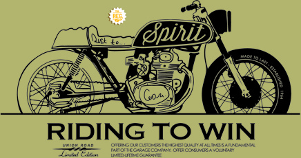 オートバイの創造的なベクトル グラフィックのレトロなポスター