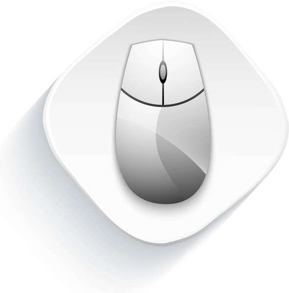 mouse komputer ikon ilustrasi vektor