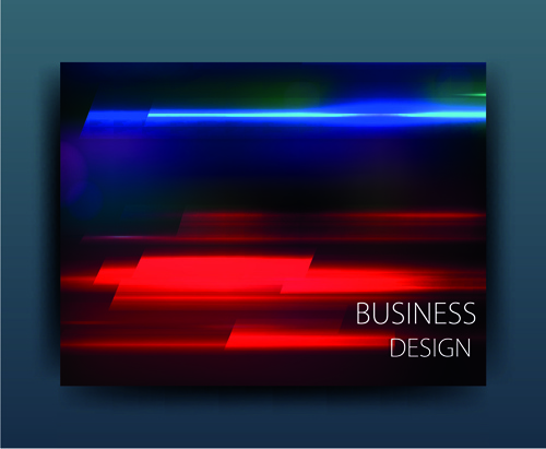 Bisnis abstrak multicolor penutup desain vektor