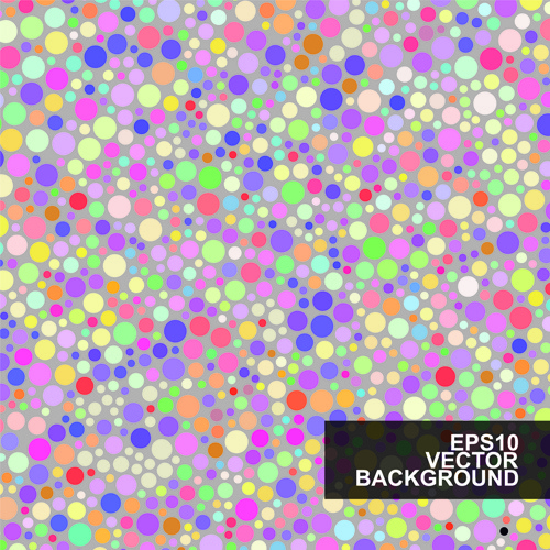 Multicolor Dot Muster Vektor Hintergrund