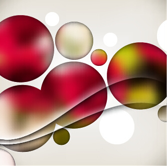 multicolor bola dengan abstrak latar belakang vektor