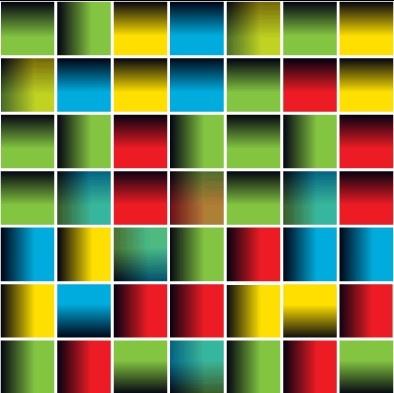 Multicolor Quadrate kreative Vektor Formularsatz