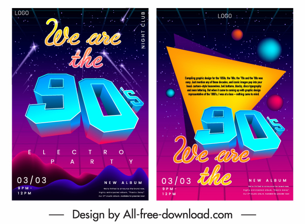 modelos de flyer música cintilação moderna decoração número 3d