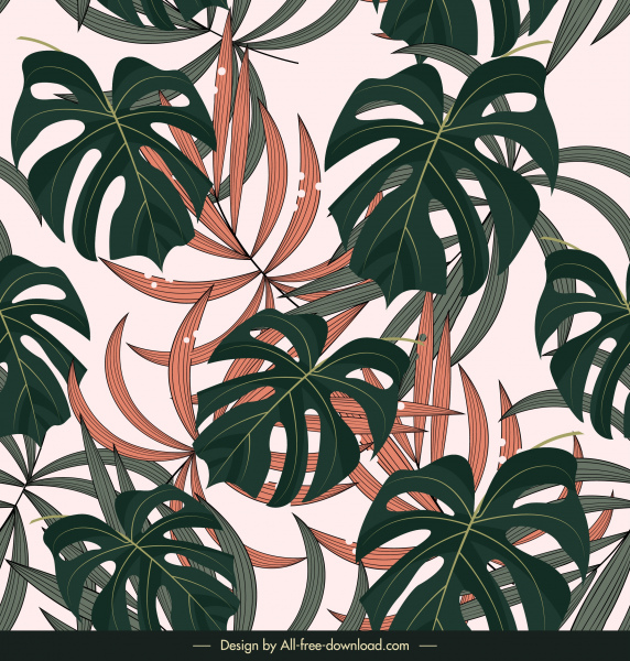jarum latar belakang alam daun dekorasi klasik desain datar
