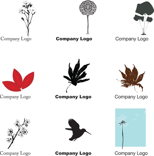 vetor de logotipos de natureza