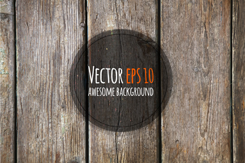 De edad de texturas de madera backgrounds Vector Set
