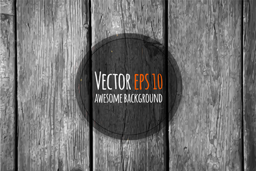 De edad de texturas de madera backgrounds Vector Set