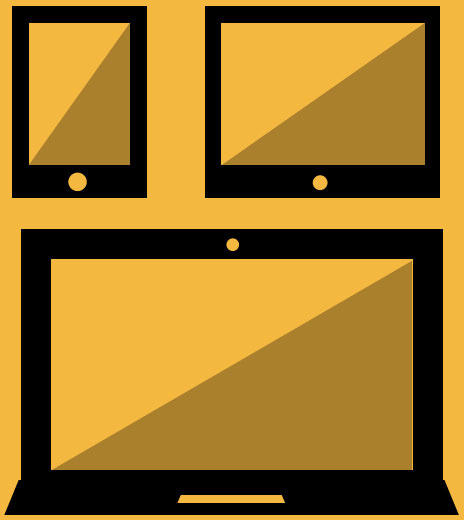 Orange Geräte Vektor Icon-design