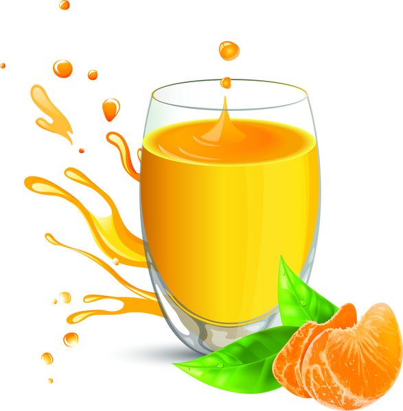 الزجاج عصير البرتقال