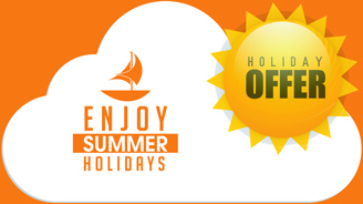 jeruk gaya musim panas liburan vektor poster