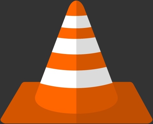 cône de signalisation orange