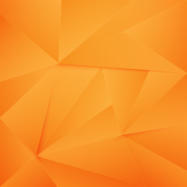 オレンジ 3 d の幾何学的な抽象的な背景