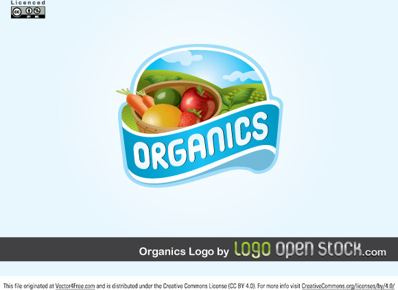 logotipo do vetor de produtos orgânicos