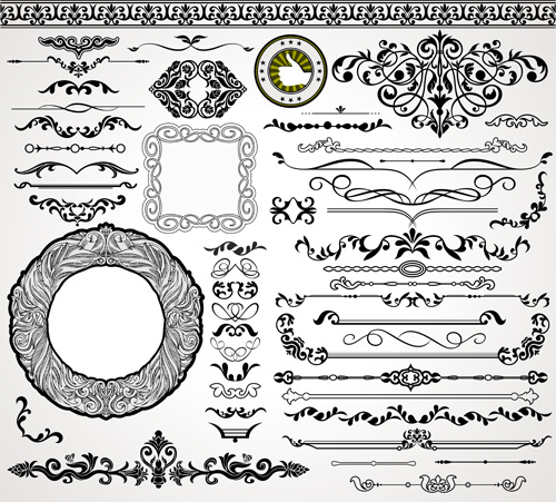Grenze und Frames Vecor Elemente Ornamente