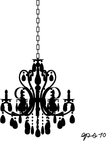 candelabro ornamentado vetor silhueta conjunto