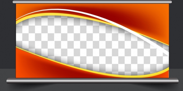 Außenwerbung-Panel-Kurven-karierter Hintergrund-design