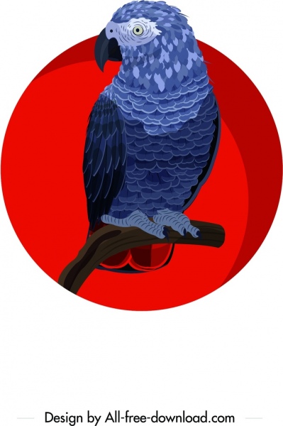 oiseau de hibou peinture design classique foncé personnage de dessin animé