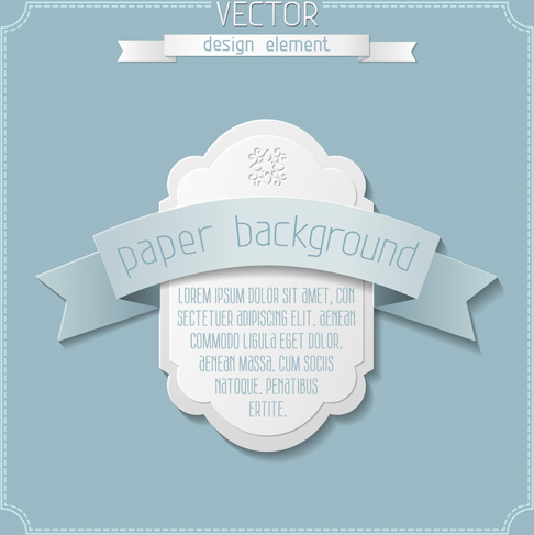 Papier-Band mit Etiketten Hintergrund Vektor