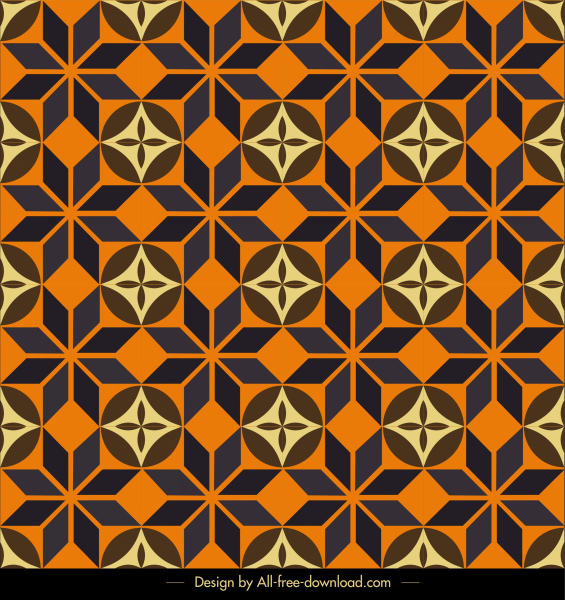 Muster Vorlage Retro-symmetrische wiederholenden flachen Skizze