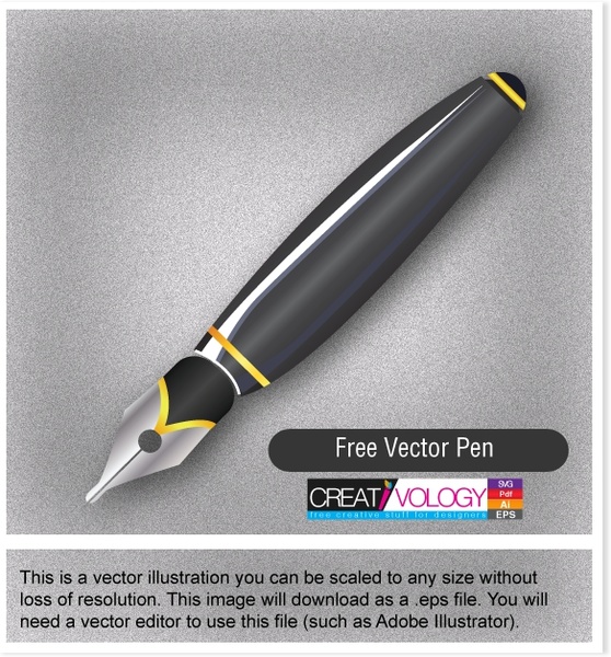 bolígrafo publicidad brillante diseño realista de fondo