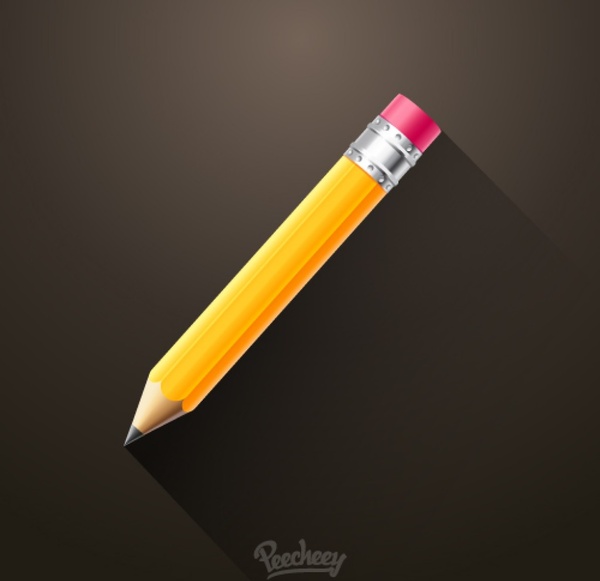 Bleistift langer Schatten