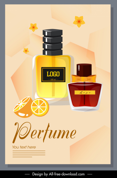 perfume publicidad banner de lujo elegante decoración elegante