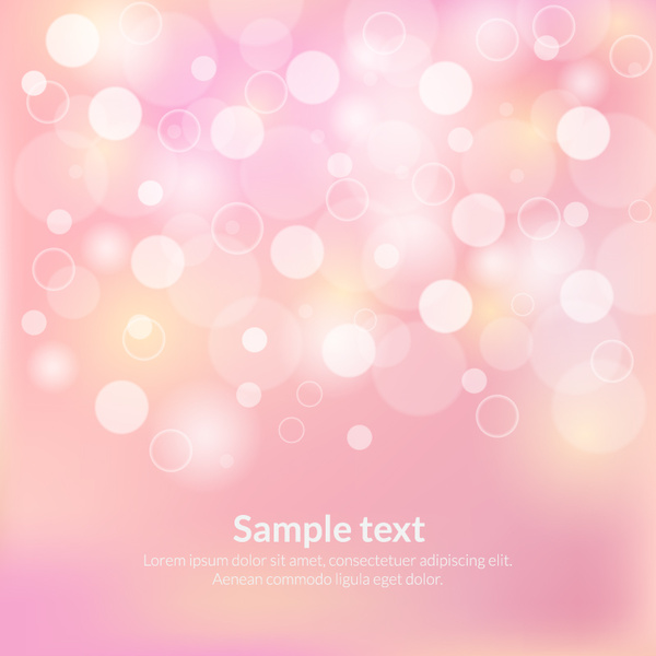 Pink Circle Bokeh Abstract Background-vector Abstract-free Vector Free  Download