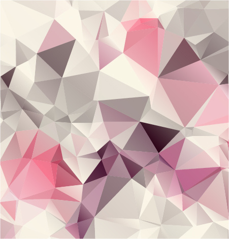 粉色的幾何圖形背景向量圖