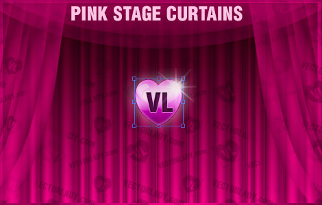 cortinas de palco rosa