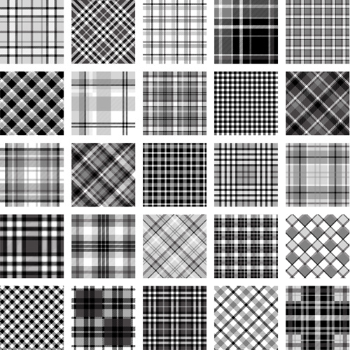 tecido xadrez padrões sem emenda vector