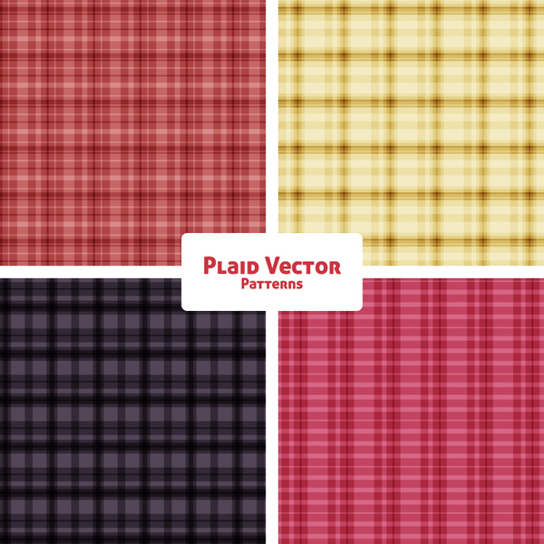 格子縞のファッションのベクトル パターン