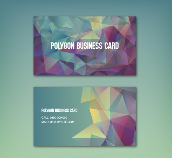 Polígono fondo tarjetas
