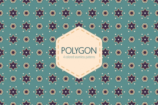 patrón vectorial poligonal