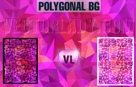 poligonal vector latar belakang