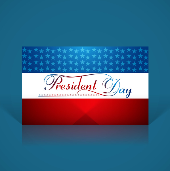 Presiden hari latar belakang Amerika Serikat bintang ilustrasi vektor