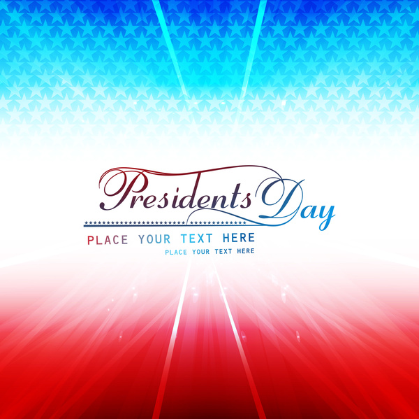 Dia de los presidentes de Estados Unidos estrellas Illustration vector background