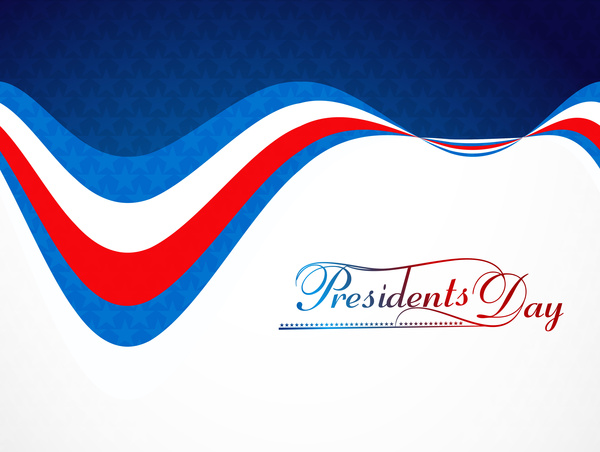 Dia de los presidentes de Estados Unidos estrellas Illustration vector background