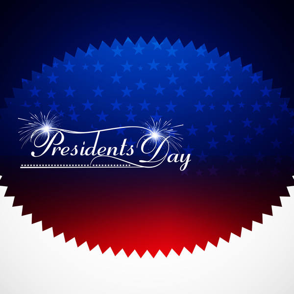 Presidents Day background United States Stars Illustration vector