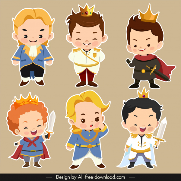 राजकुमार प्रतीक प्यारा छोटे लड़कों स्केच कार्टून पात्रों-वेक्टर लोग-नि:  शुल्क वेक्टर नि: शुल्क डाउनलोड