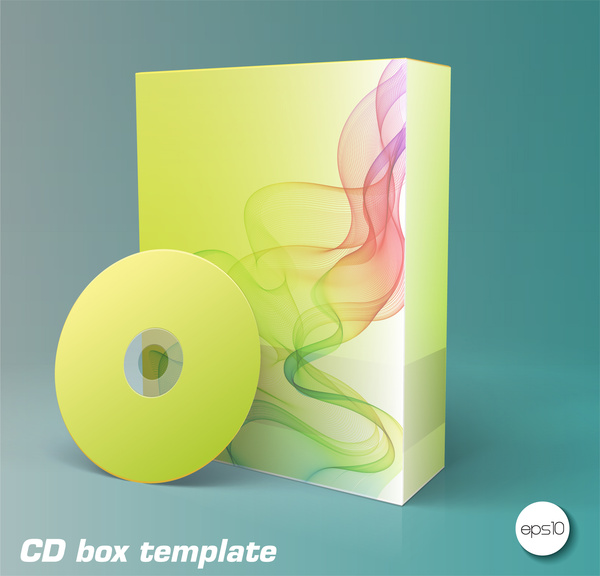 Box und cd Produktvorlagen