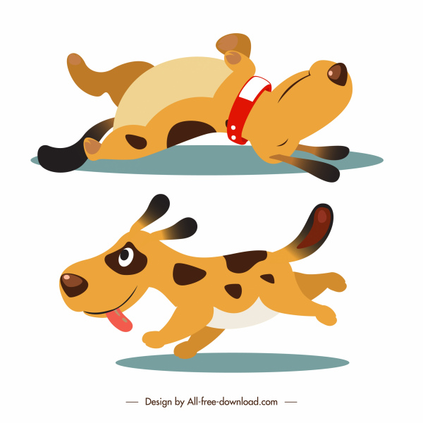 ícone cachorrinho gesto brincalhão desenho animado bonito