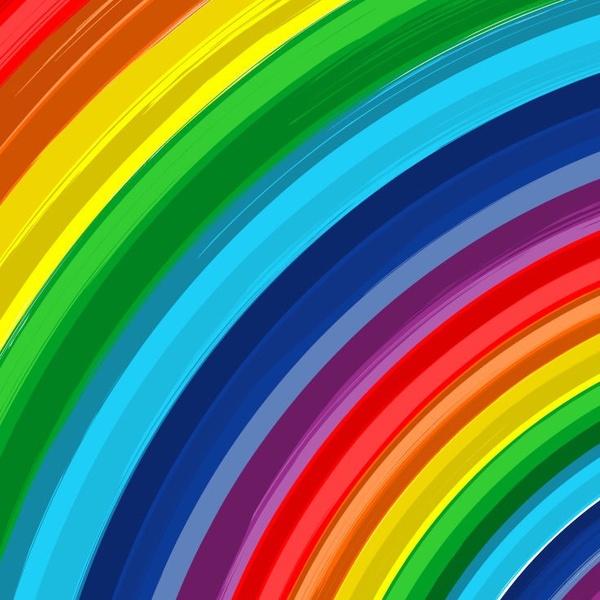 虹の抽象的なベクトルの背景
